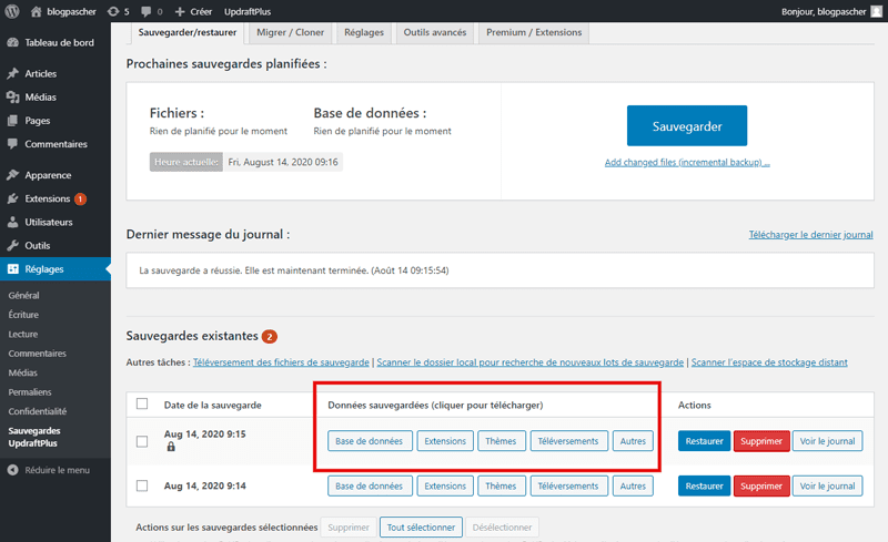 Comment sauvegarder site web wordpress avec sans plugins 3 Comment sauvegarder site web wordpress avec sans plugins 3