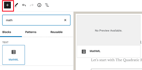 Math ml bloc blogpascher Math ml bloc blogpascher