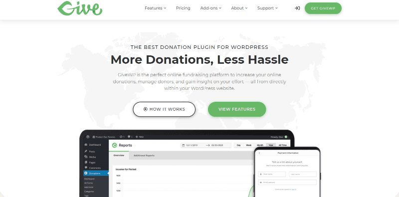 Meilleurs plugins wordpress authorize net blogpascher givewp