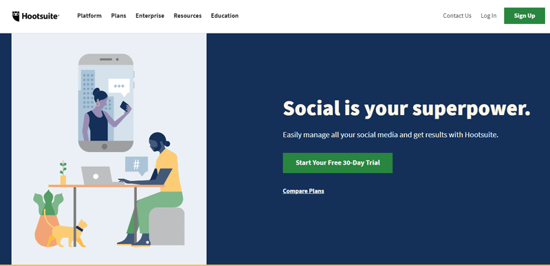 Outils automatisation marketing petites entreprises hootsuite blogpascher