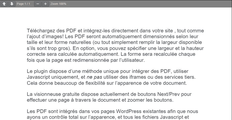 Affichage visionneuse pdf embedder blogpascher Affichage visionneuse pdf embedder blogpascher