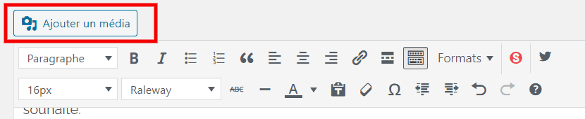 Comment ajouter medias editeur wordpress classique blogpascher Comment ajouter medias editeur wordpress classique blogpascher