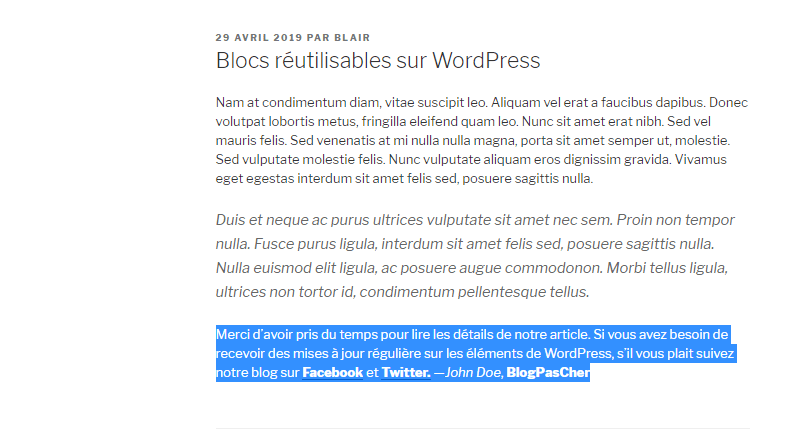 Comment ajouter nouvel article blogpascher 1