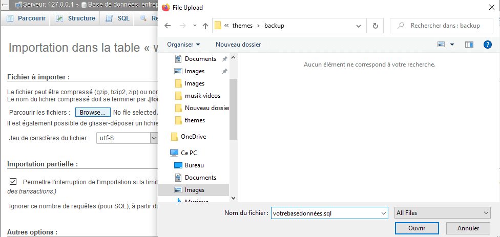 Comment importer base donnees web blogpascher 1 Comment importer base donnees web blogpascher 1