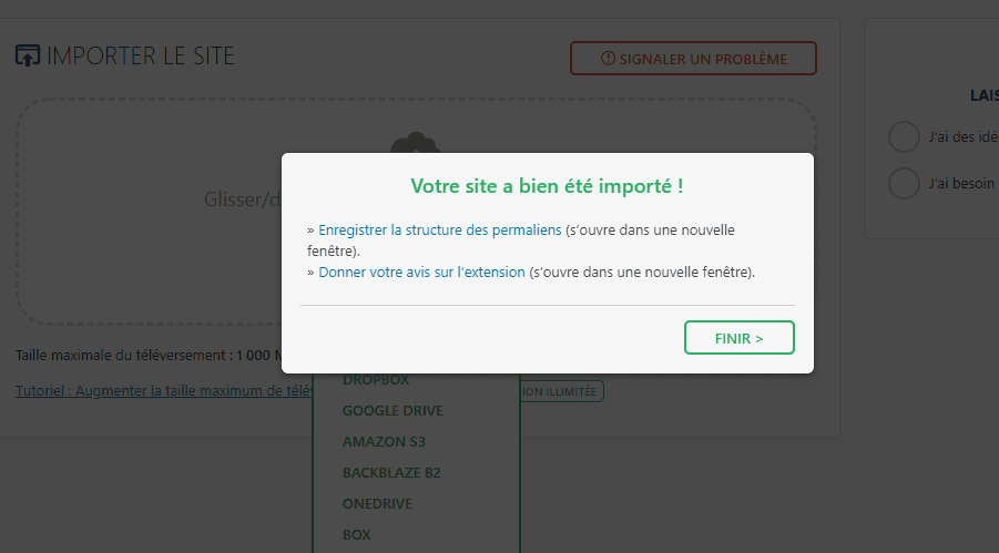 Comment importer site web wordpress blogpascher Comment importer site web wordpress blogpascher
