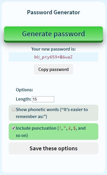 generateur mot de passe wordpress login