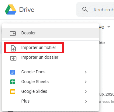 Importation fichier google drive blogpascher Importation fichier google drive blogpascher