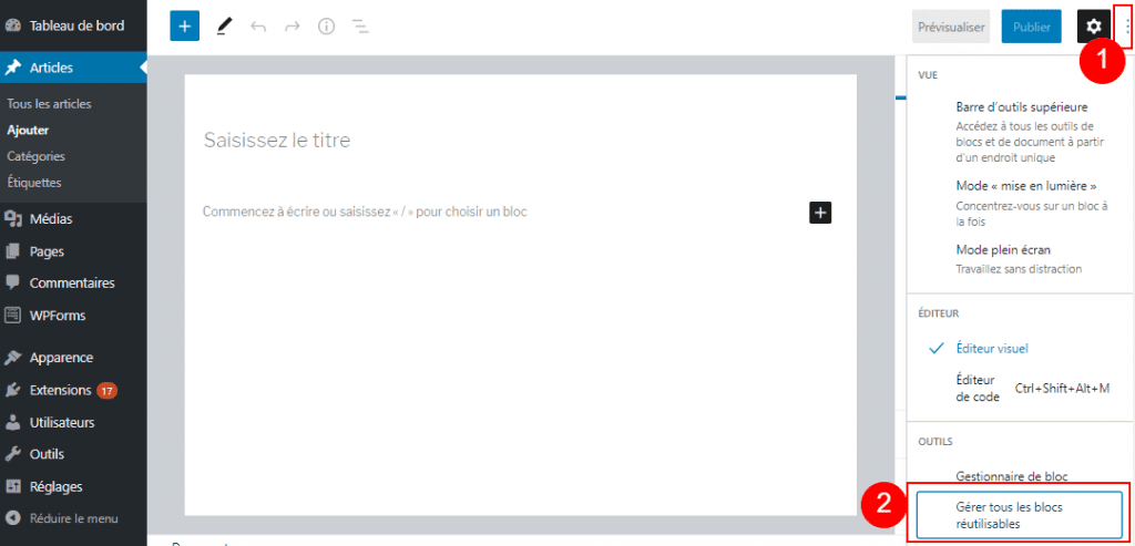 Importer bloc reutilisable blogpascher 2