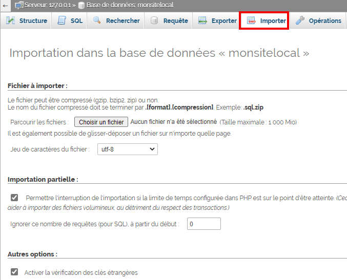 importer-base-de-données-WordPress-phpmyadmin » BlogPasCher comment importer la base de données dans phpMyAdmin