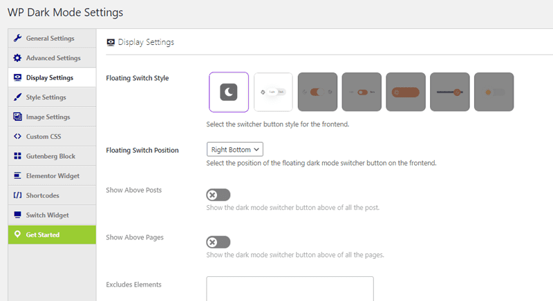 Personnaliser apparence bascule mode sombre Personnaliser apparence bascule mode sombre