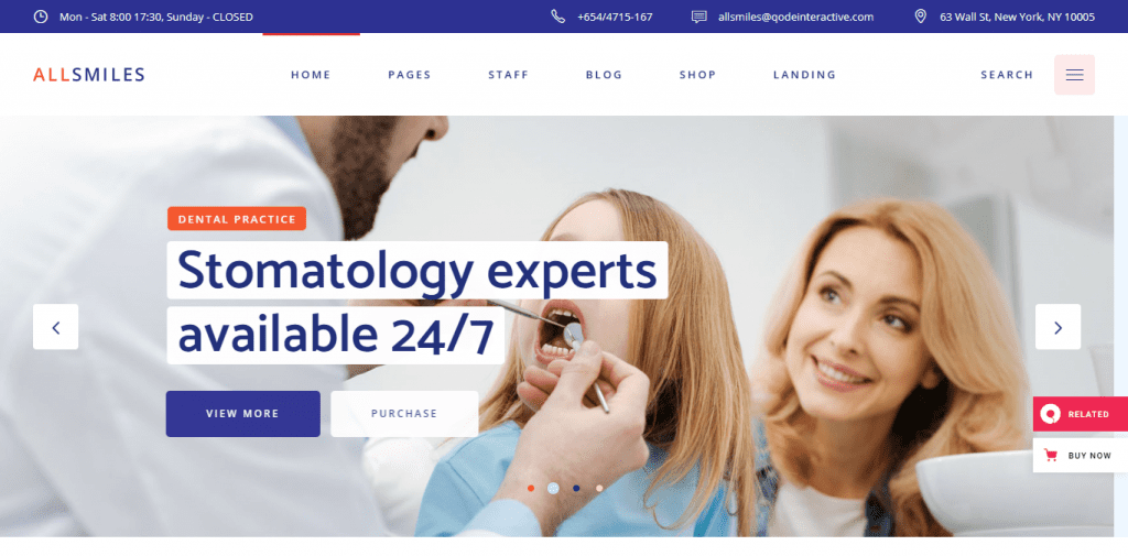 AllSmiles – theme-worpress-dentiste » BlogPasCher thèmes WordPress pour créer un site web de dentiste