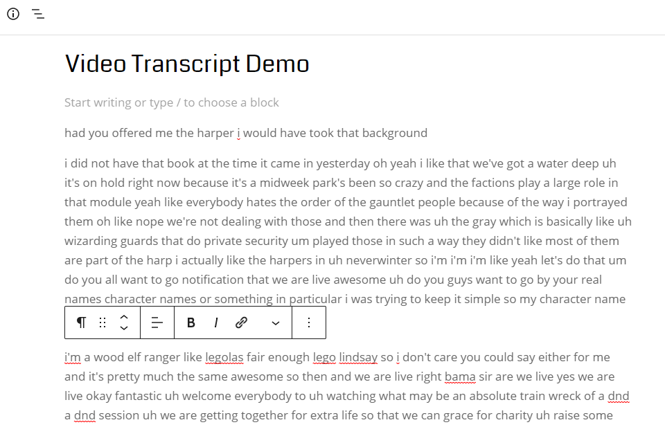 » BlogPasCher collage de transcription vidéo