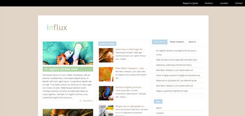 thème wordpress afflux