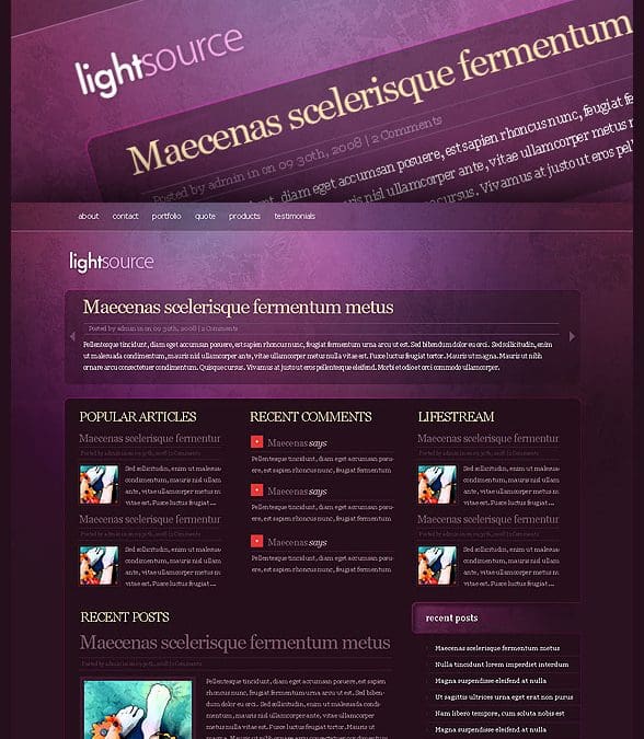 Aperçu du thème – LightSource