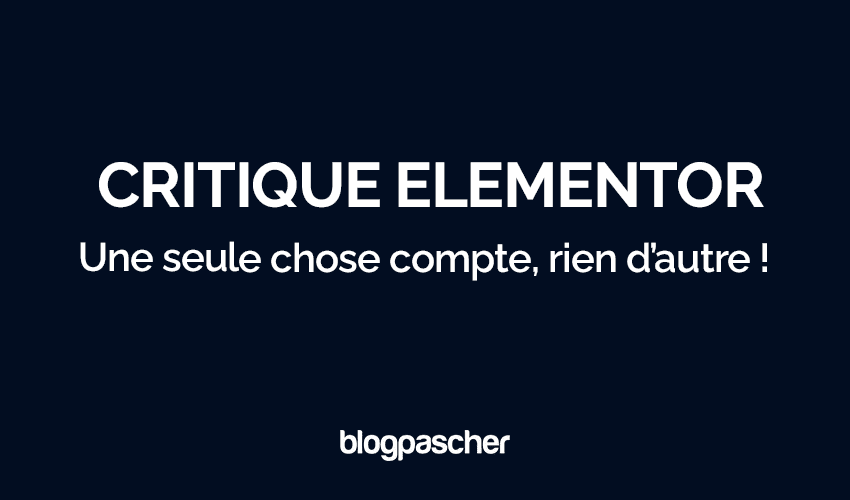 Revisão do Elementor – Apenas uma coisa importa, nada mais!