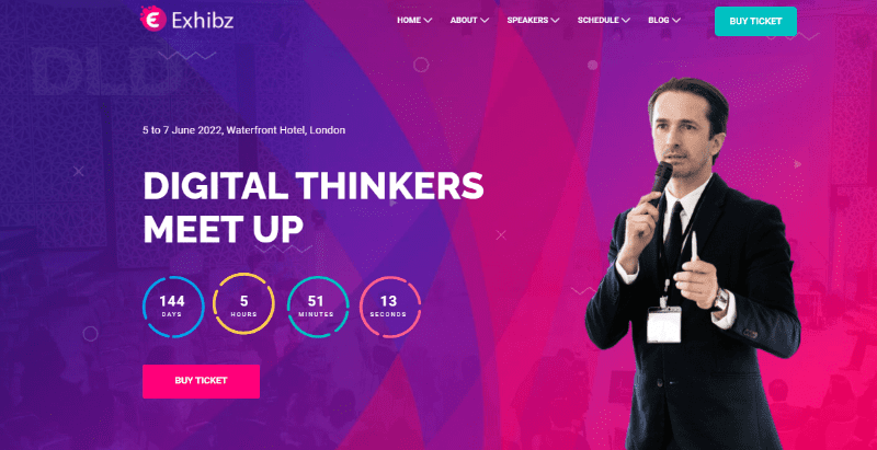 Exhibz-theme wordpress conference » BlogPasCher