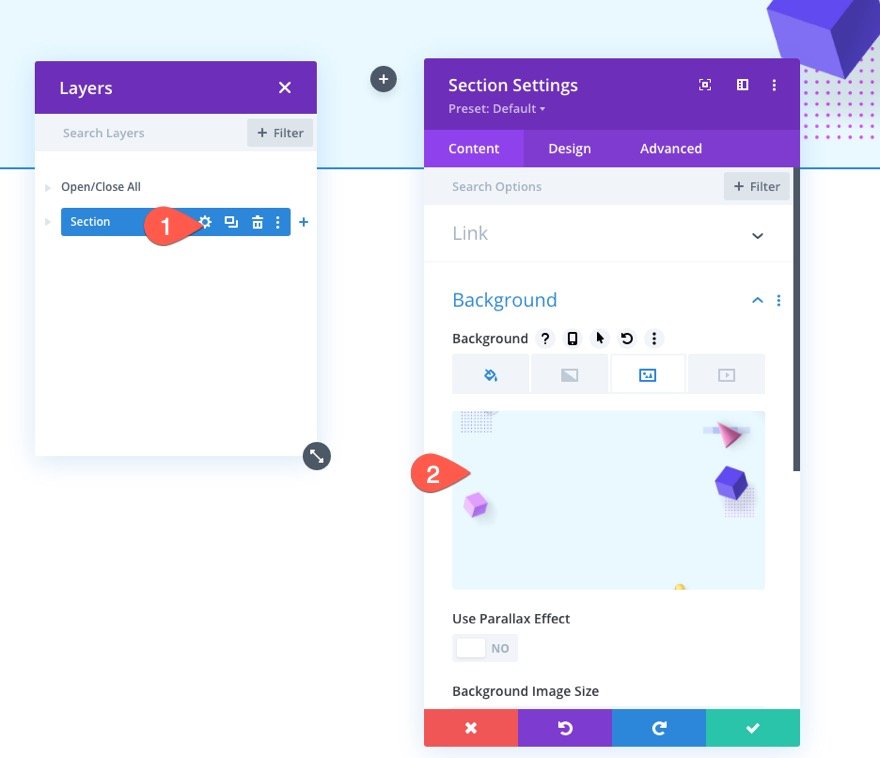 barre de navigation collante divi de bas en haut