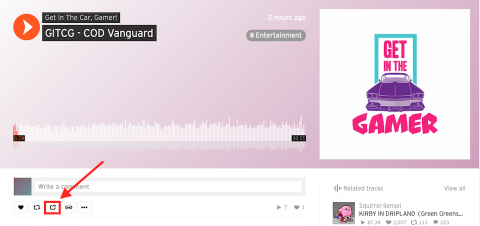 Soundcloud intégré