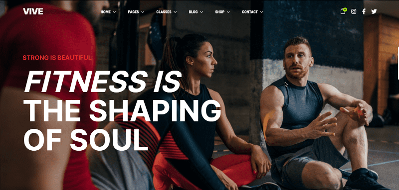 Vivo - thème WordPress de fitness