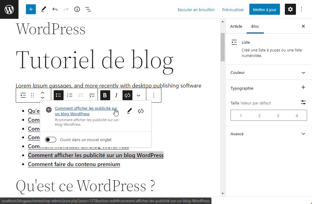 comment-ajouter-une-table-des-matieres-dans-wordpress-5 » BlogPasCher