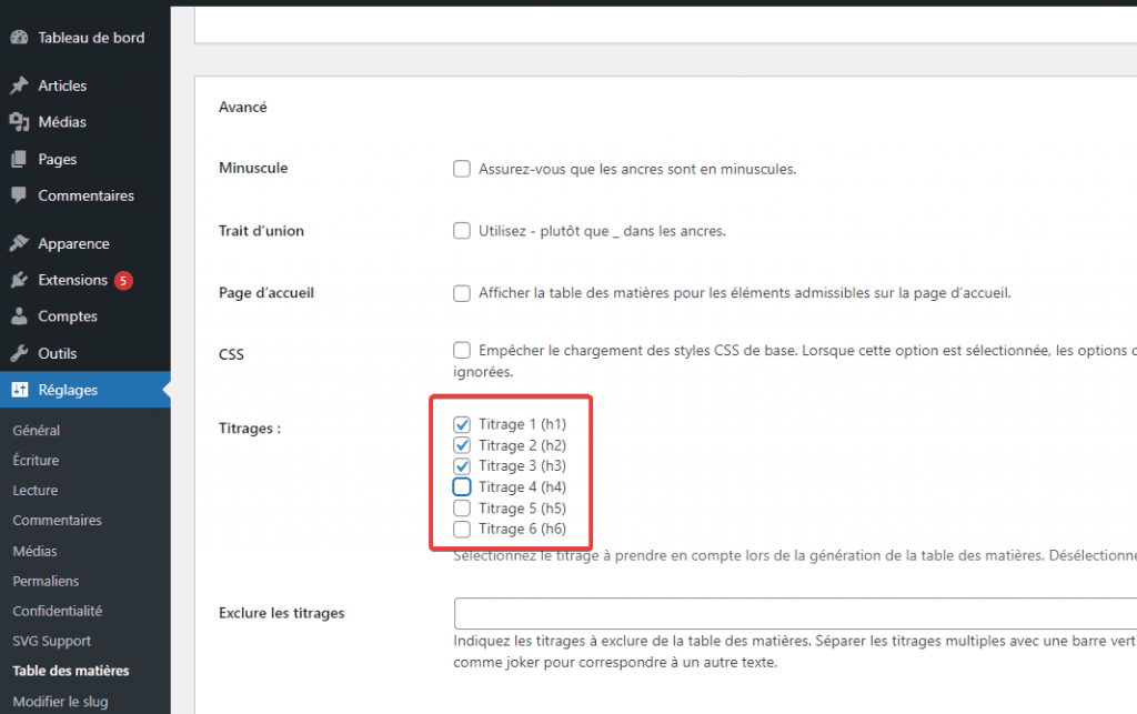 comment-ajouter-une-table-des-matieres-dans-wordpress-8 » BlogPasCher Exclure de titres avec Easy Table of Contents
