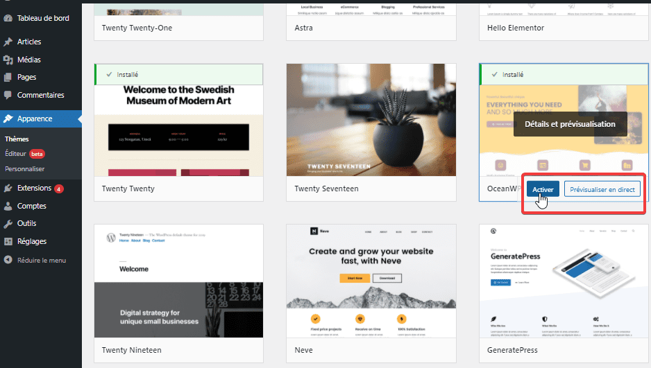 как да промените-тема-на-wordpress-5 » BlogPasCher промяна на тема на WordPress