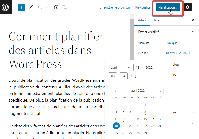 comment-planifier-des-articles-dans-wordpress-2 » BlogPasCher