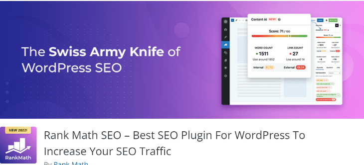 Rank-Math-Meilleurs-plugins-WordPress-et-outils-SEO » BlogPasCher Rank Math - Meilleurs plugins WordPress et outils SEO