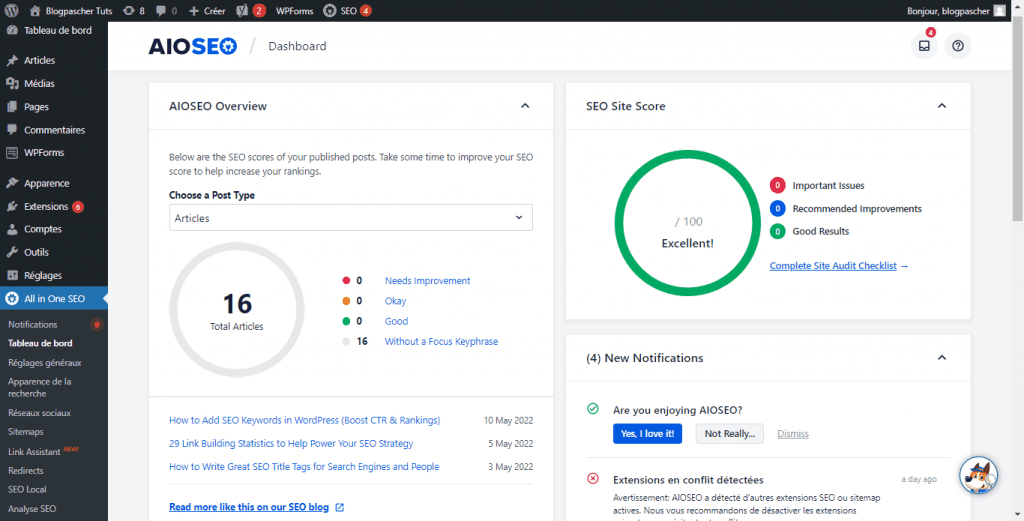 aioseo-permalink-checker tutoriel WordPress -régénérer vos permaliens