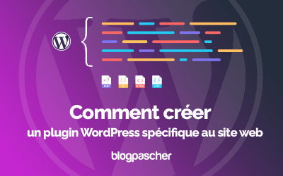 Comment créer un plugin WordPress spécifique au site web