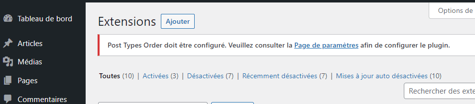 configuração do plugin configuração do plugin