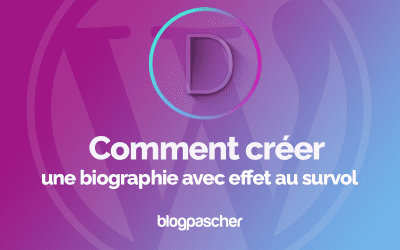 Divi : Comment créer une biographie avec effet au survol