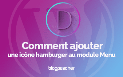 Divi : Comment ajouter une icône hamburger au module Menu