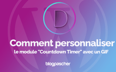 Divi : Comment personnaliser le module « Countdown Timer » avec un GIF
