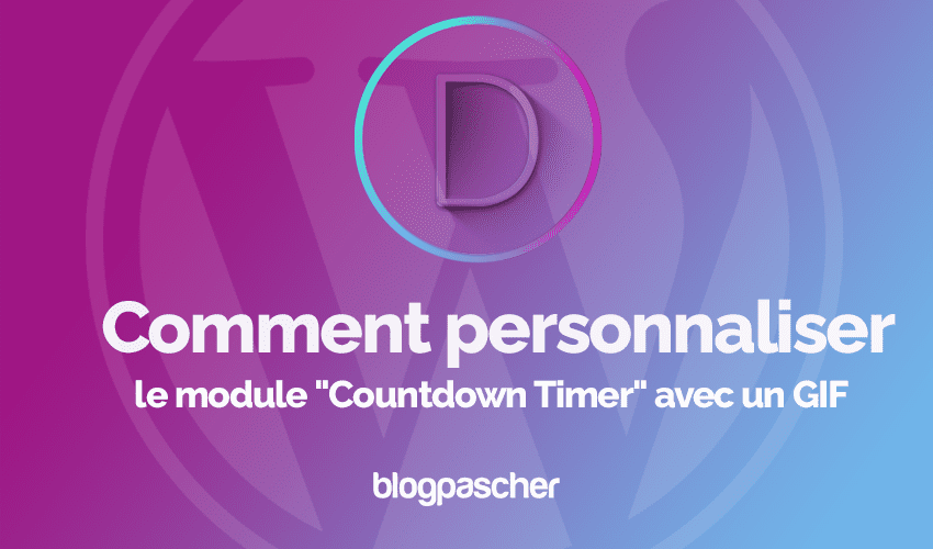 Divi : Comment personnaliser le module « Countdown Timer » avec un GIF