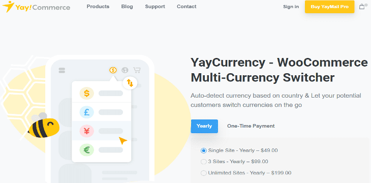 plugin-wordpress-YayCurrency-WooCommerce-Multi-Currency-Switcher » BlogPasCher meilleurs plugins WordPress pour convertir les devises monétaires