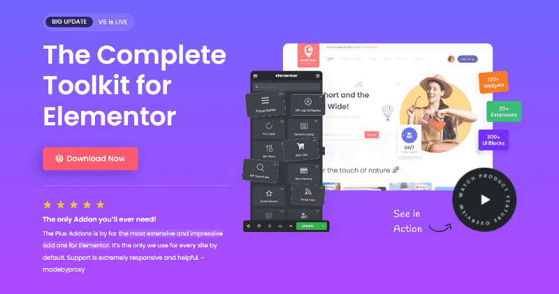 theplus-addon » BlogPasCher The Plus - addons Elementor pour créer une carte avancée