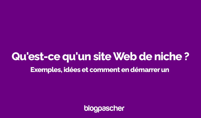 Qu’est-ce qu’un site Web de niche ? Exemples, idées et comment en démarrer un