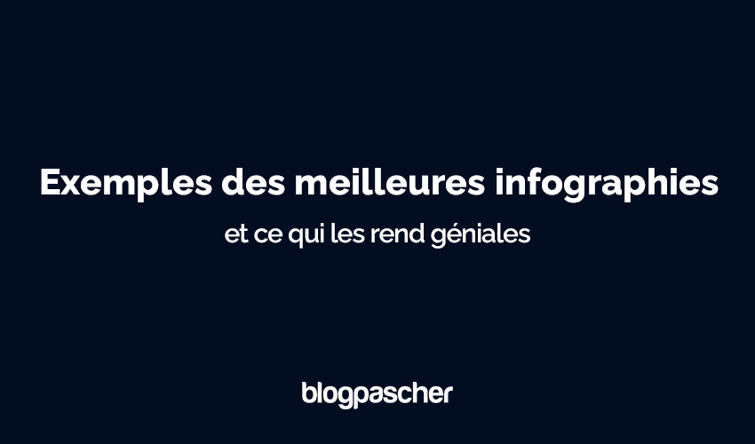 Exemples des meilleures infographies et ce qui les rend géniales