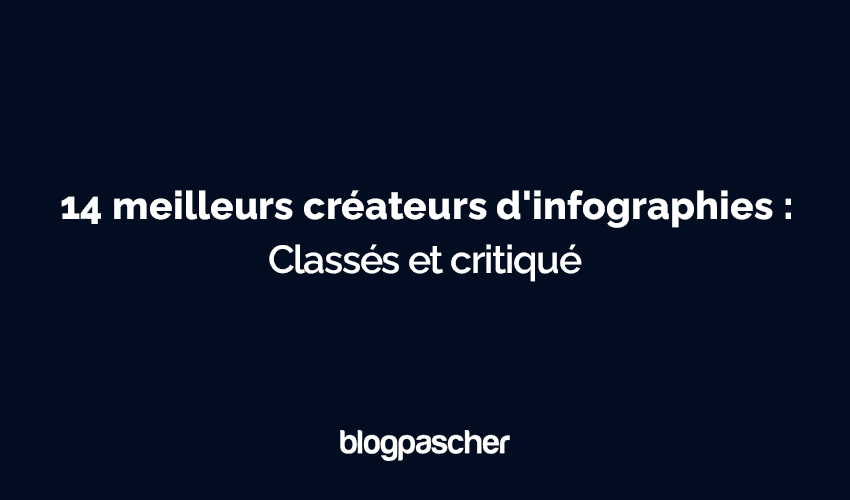 14 meilleurs créateurs d’infographies : classés et critiqué [2025]
