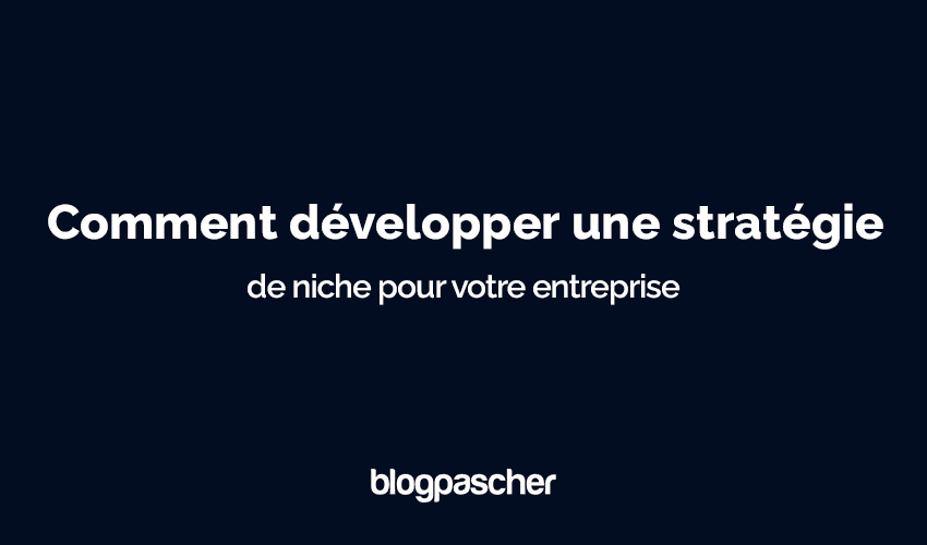 Comment développer une stratégie de niche pour votre entreprise