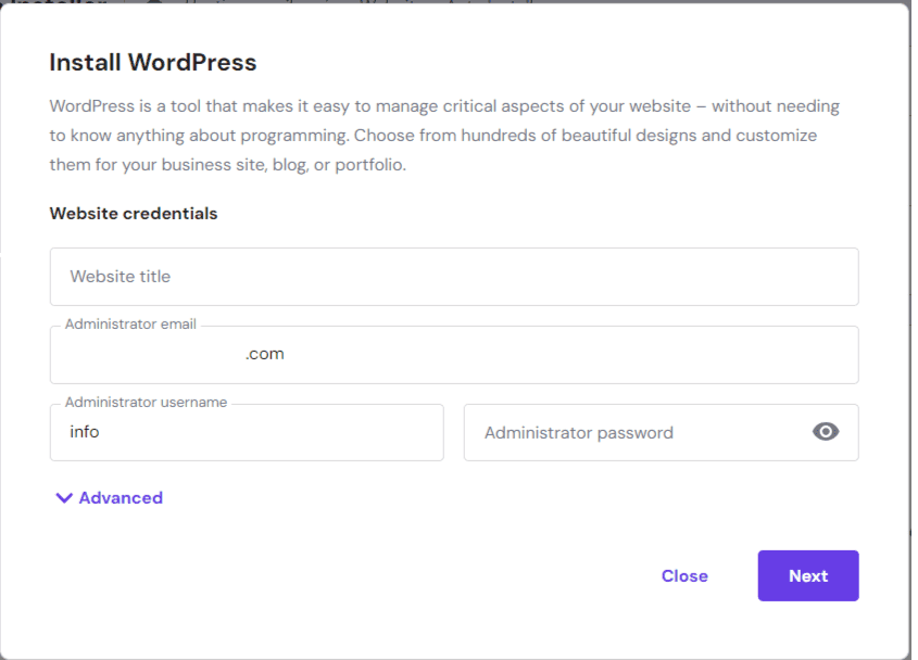 selection-de-WordPress-saisir-informations-identification » BlogPasCher Lors de la sélection de WordPress, il vous suffit de saisir ces informations d'identification