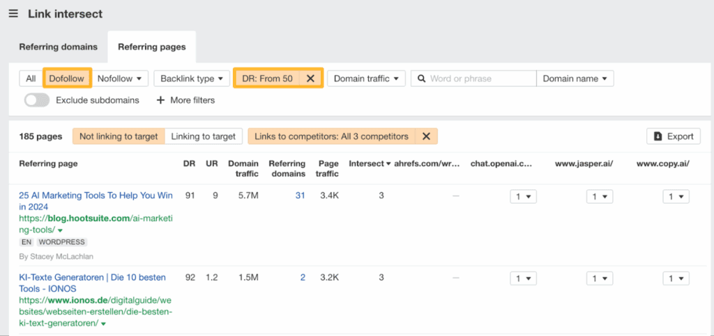 link-intersect » BlogPasCher lien intersection