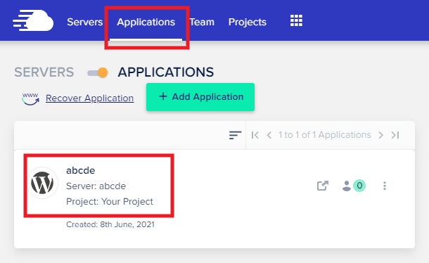 Accès aux comptes FTP chez Cloudways