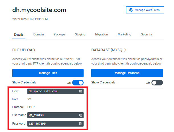 Accéder aux comptes FTP chez DreamHost