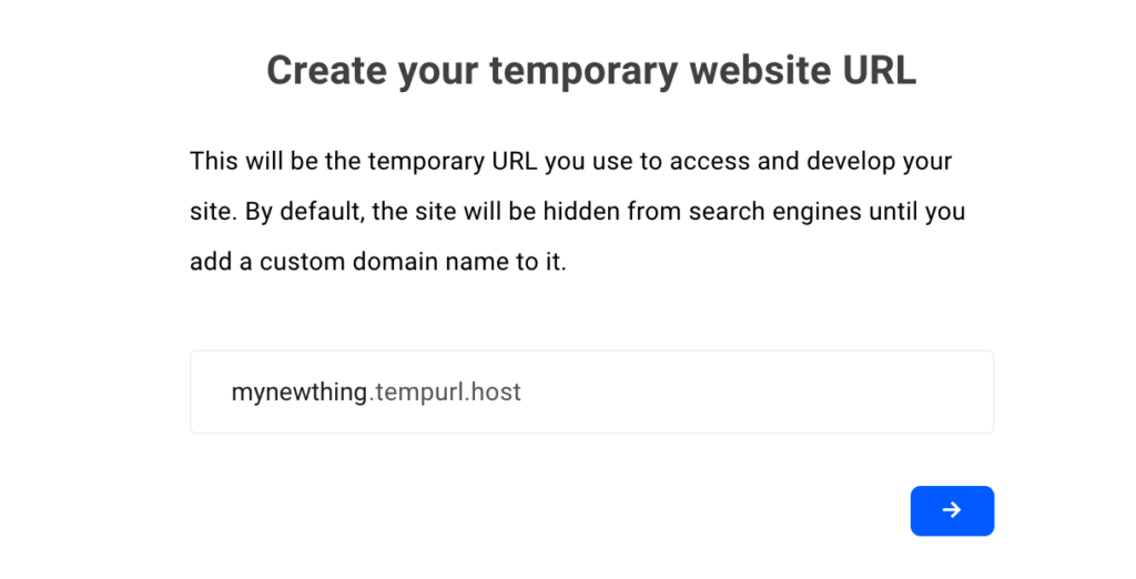 créer une url temporaire