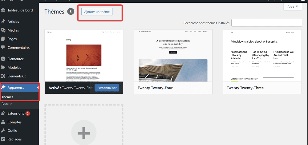 Definir le thème du blog » BlogPasCher