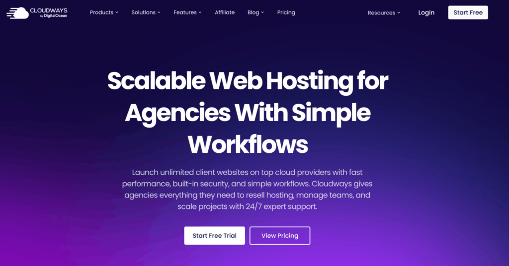 Cloudways - Meilleur hébergement dagence WordPress cloud pour une évolutivité maximale » BlogPasCher  Cloudways - Meilleur hébergement d’agence WordPress cloud pour une évolutivité maximale