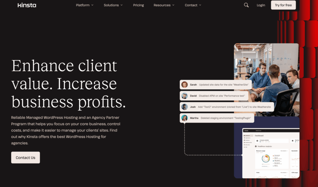 Hébergement d'agence Kinsta » BlogPasCher Hébergement d'agence Kinsta