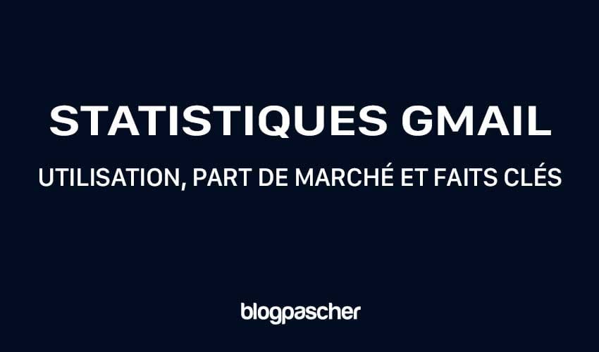 Statistiques Gmail 2025 : Utilisation, part de marché et faits clés